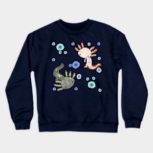 Bubbly Axolotl Crewneck Sweatshirt